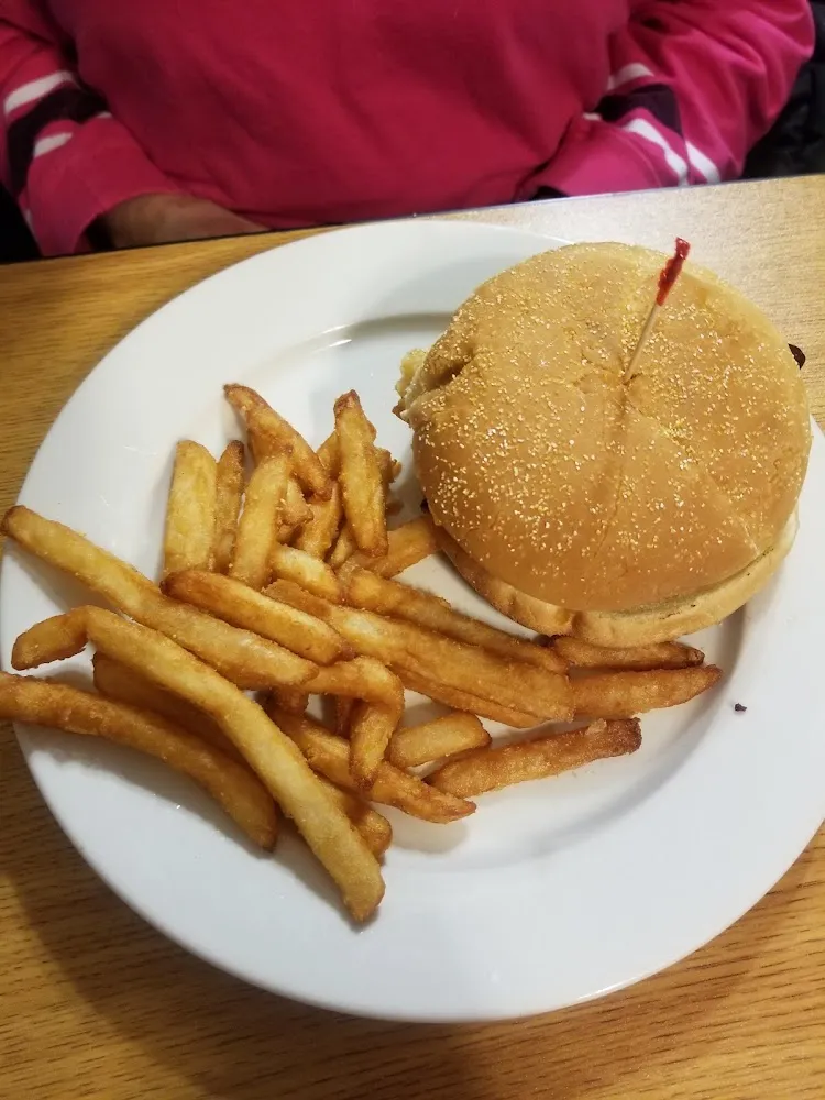 Cheese Burger and Fries