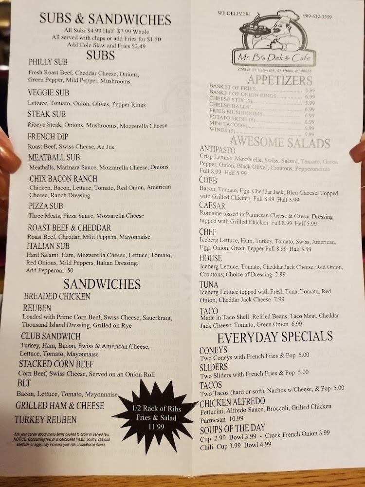 Mr B's Deli Menu image 4